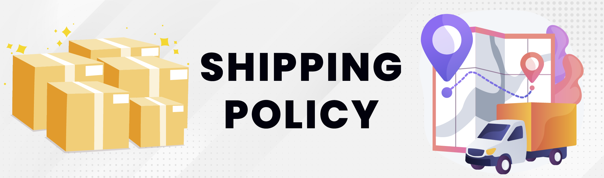 shipping policy banner imagery
